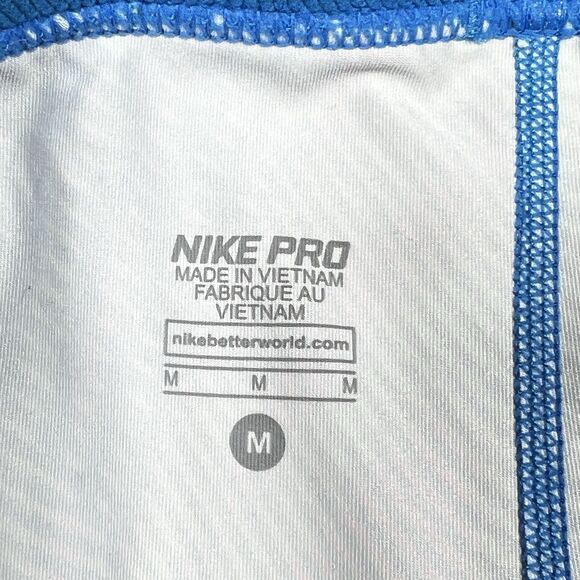 Nike Pro Hypercool Capris Womens M Frequency Photo Blue/Pink 725475-435 Training - Picture 11 of 15